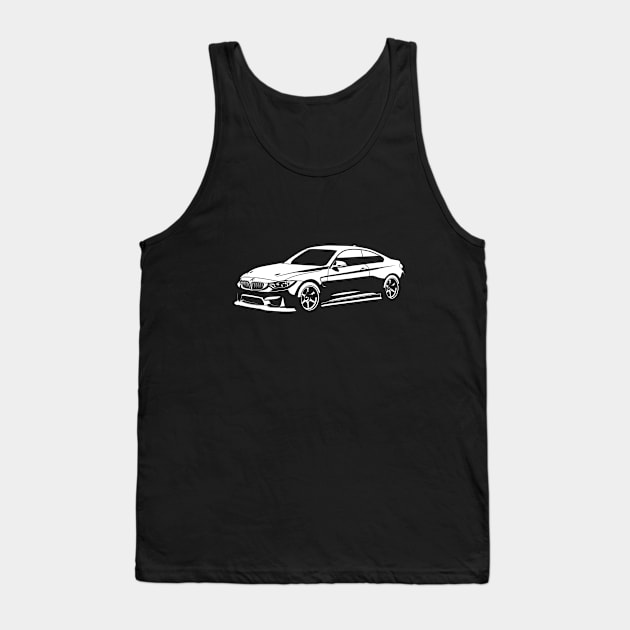 M4 CS Coupe Tank Top by fourdsign